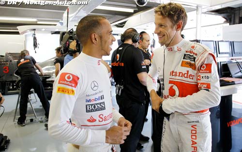 Hamilton et Button restent bons amis