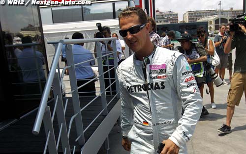 Schumacher pays tribute as Fangio (…)