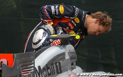 Vettel pris en flagrant délit de (...)