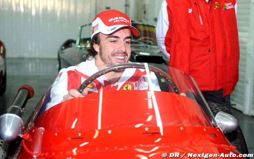 Alonso tries another Ferrari