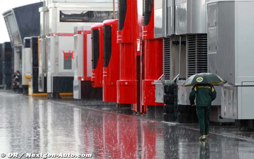 Cold and wet on Nurburgring race day