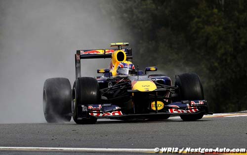 Webber shines in the wet