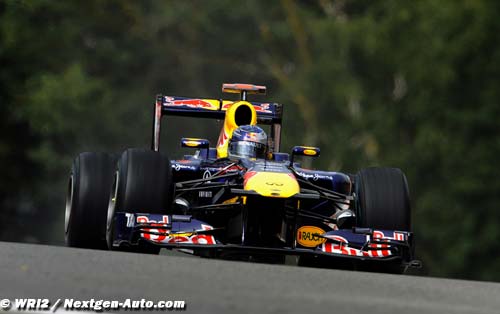 Vettel leads Red Bull one-two at Spa