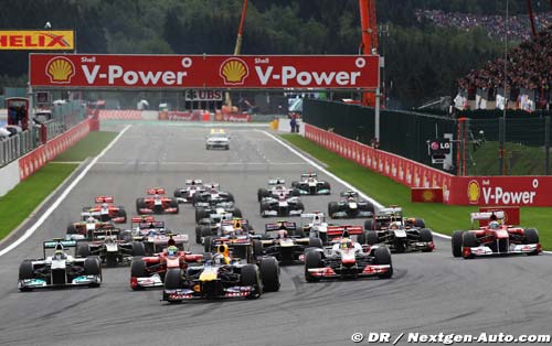 Première victoire de Vettel à Spa