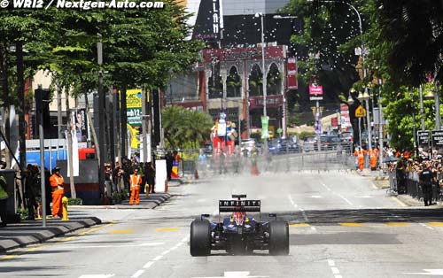 Red Bull en démo à Cardiff