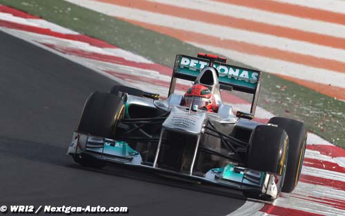 Schumacher struggles with gap