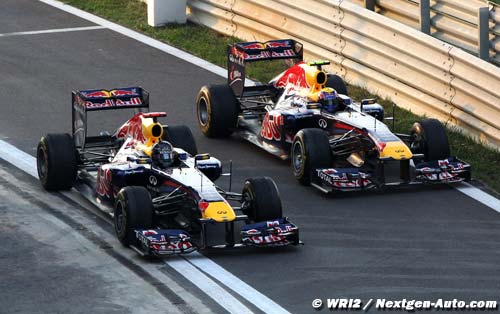 Vettel et Webber en démo à Milton Keynes
