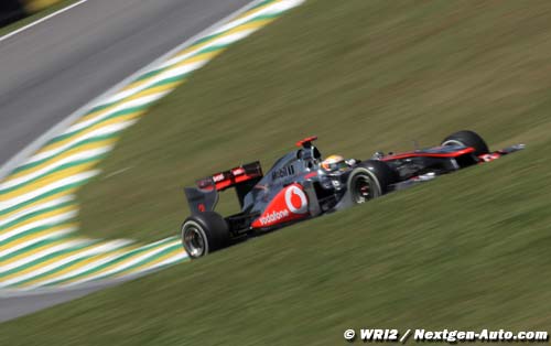 Hamilton sets the pace in Brazil