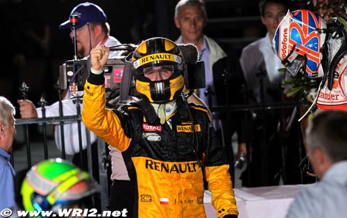 Kubica happy with second place