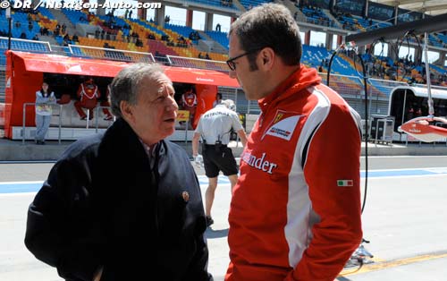 Todt : Domenicali est dans l'oeil