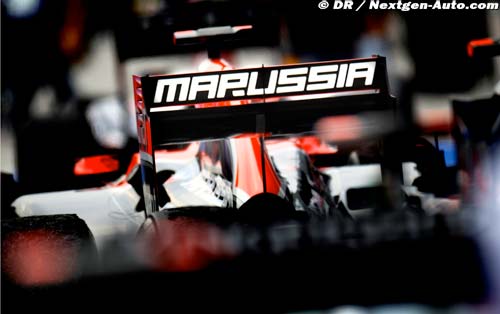 La Marussia MR01 à Barcelone le 1er mars