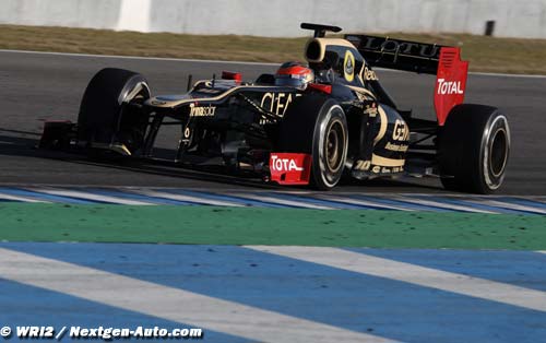 Grosjean est satisfait de sa Lotus E20