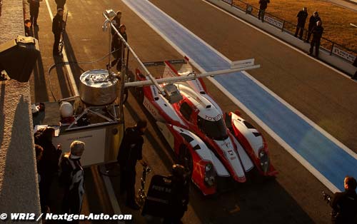 First endurance run for the TOYOTA TS030