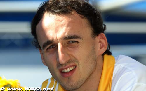 After rally test, Kubica drives kart