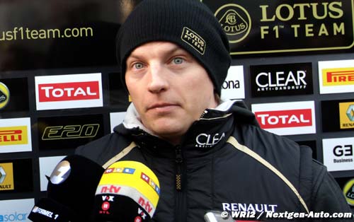 Raikkonen : la Lotus E20 est rapide...