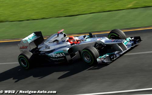 La Mercedes W03 plaît à Schumacher