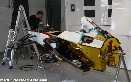 Spanish team HRT's car made (...)