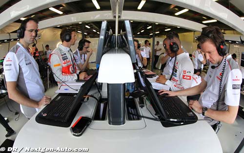 No F-duct yet on dominant McLaren