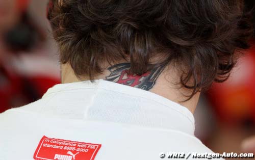 Alonso has samurai tattoo