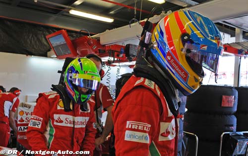 Alonso en soutien de Massa et Domenicali