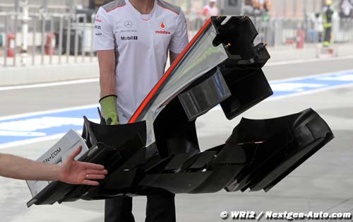 McLaren tested higher nose at Mugello