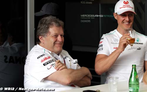 Brawn et Haug sont ravis pour Schumacher