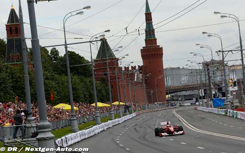 La F1 fait rugir Moscou de plaisir
