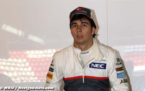 Sergio Perez at Ferrari this week