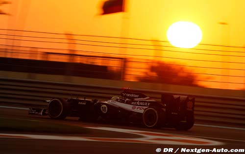 Maldonado shines in Abu Dhabi twilight