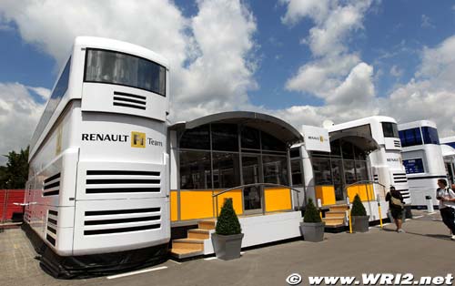 Nouveau motorhome pour Renault F1
