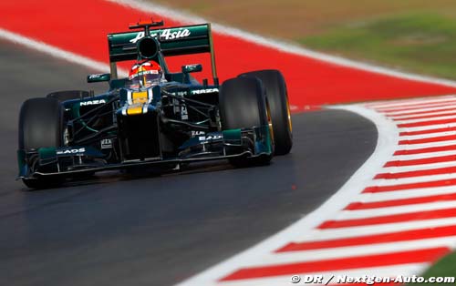 Kovalainen est bloqué par Caterham