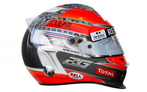 Nouveau casque pour Romain Grosjean