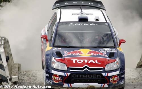 Ogier leads but Loeb is close behind