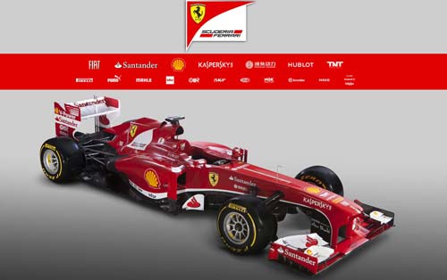 Ferrari presents the F138 F1 car in (…)