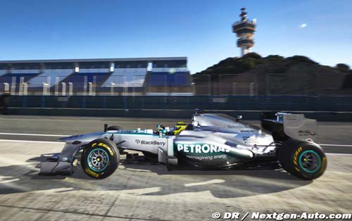 Mercedes a présenté sa F1 W04 à Jerez