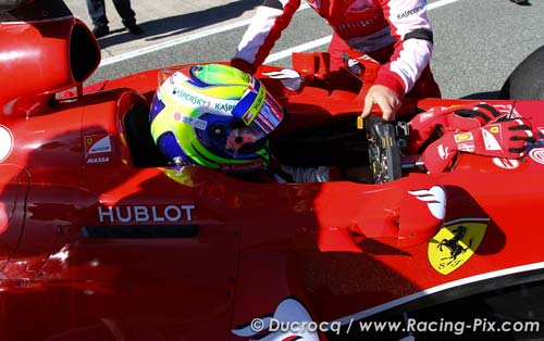 Downbeat Massa fastest in new Ferrari