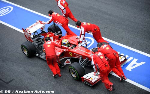 Ferrari satisfaite des essais de sa F138