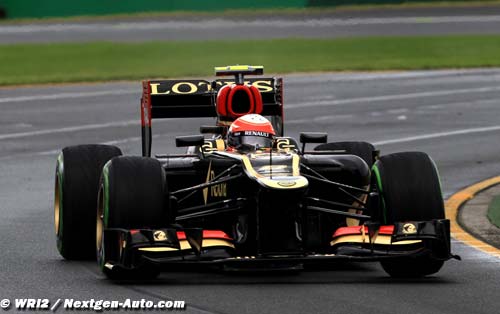 Grosjean satisfait de voir la performanc