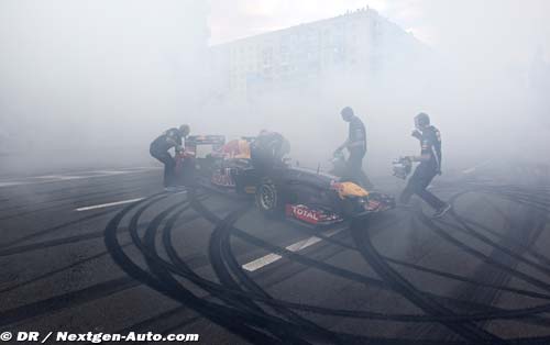 Les pilotes Red Bull en démonstration