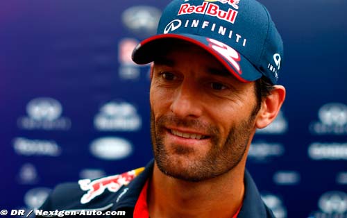 Webber content d'arriver sur (…)