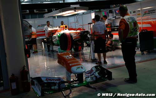 Force India a testé sa suspension FRIC