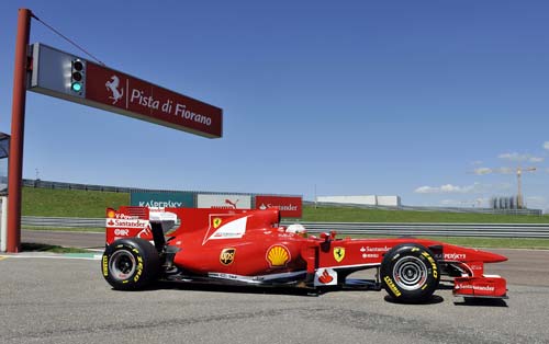 Kobayashi a testé une Ferrari F1 (...)