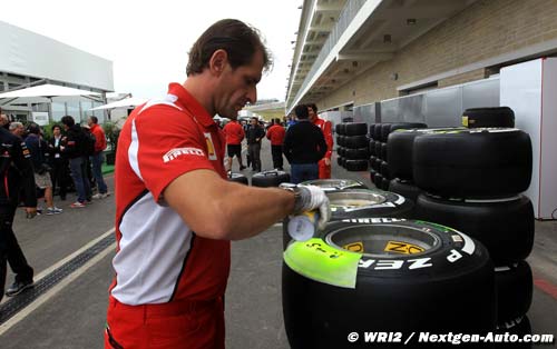 Ferrari a également testé les Pirelli en