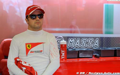 First day on the virtual track for Massa