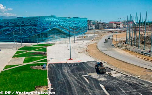 Sotchi : les travaux sur le circuit de