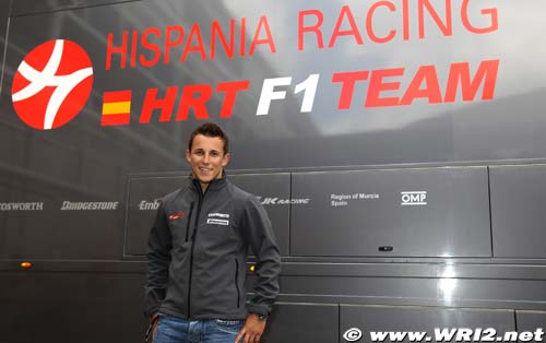 Klien en piste pour HRT à Valencia