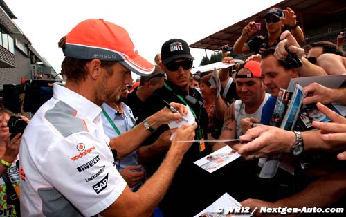 Button visera le podium dimanche à Spa