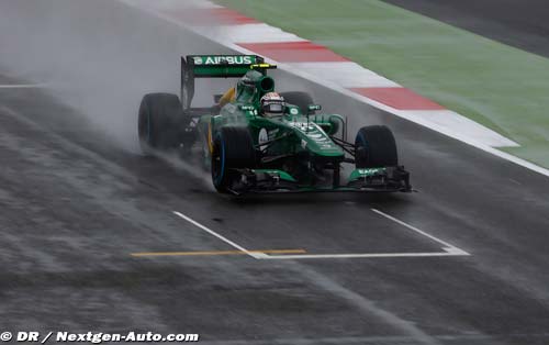 Caterham espère de la pluie en Corée