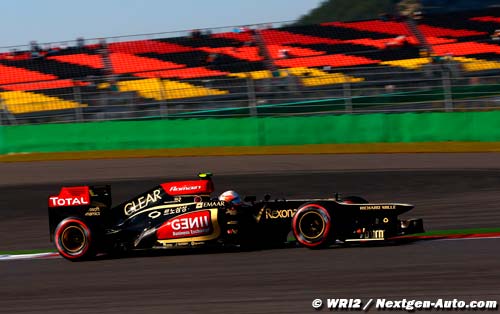 Lotus salue la performance de Grosjean