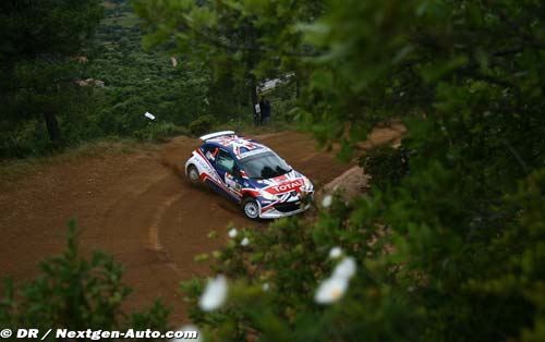 Champion Meeke moves in front